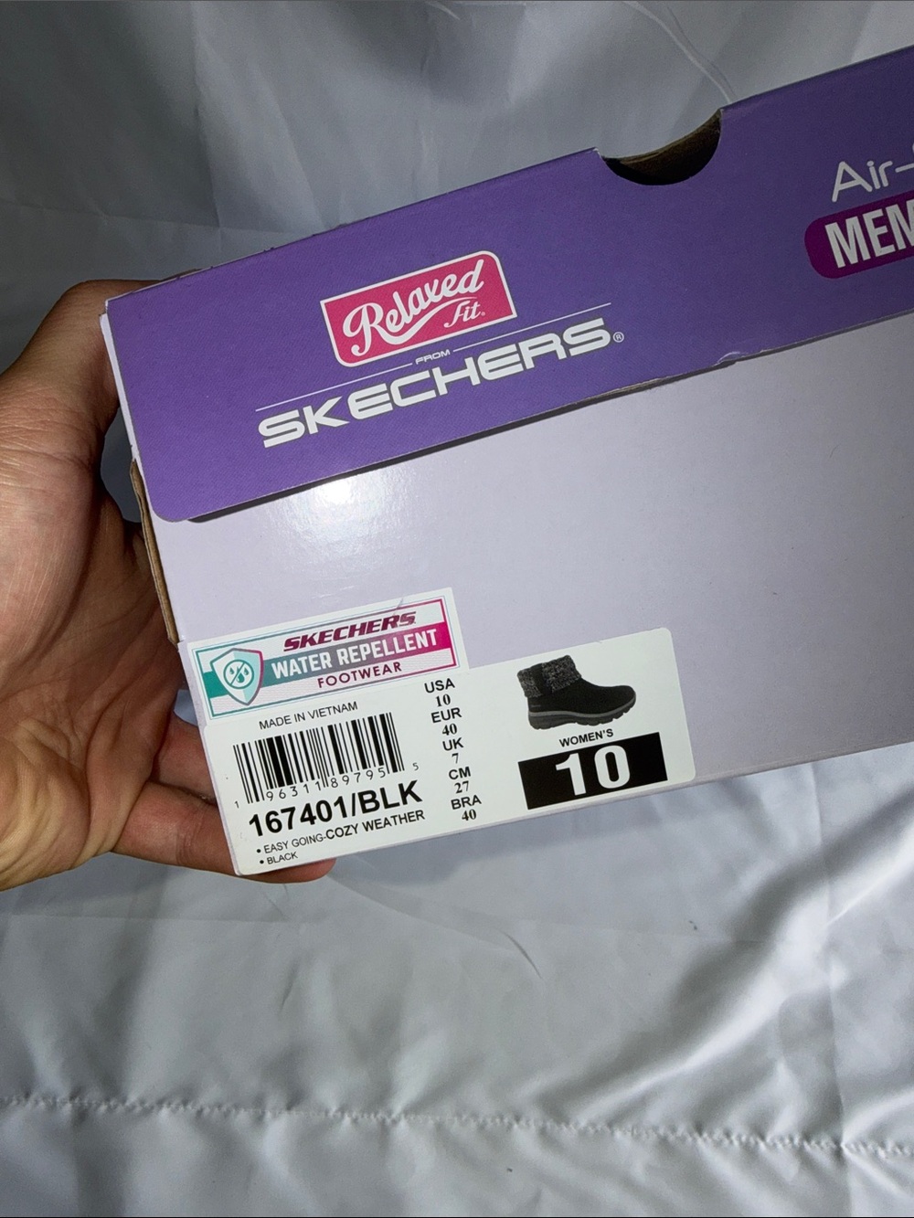 Skechers Relaxed Fit Easy Going Cozy Weather Black Water Repellent Ankle Boots - Picture 2 of 6